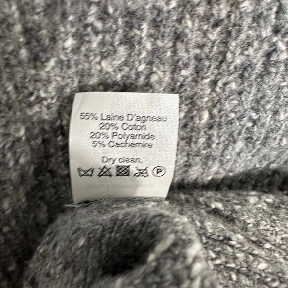 Madewell Convertible Wool Cashmere Sweater Turtleneck Crew Neck | Gray | SZ S - Picture 14 of 14